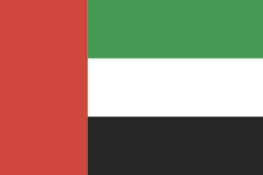 UAE flag – De Forenede Arabiske Emirater